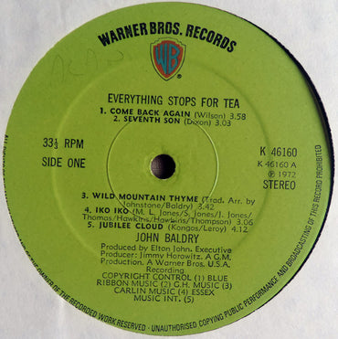 Long John Baldry : Everything Stops For Tea (LP, Album)