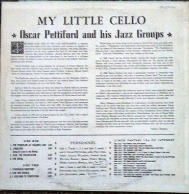 Oscar Pettiford And His Jazz Groups : My Little Cello (LP, Album, RE)