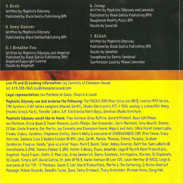 Mephisto Odyssey : The Deep Red Connection (CD, Album)