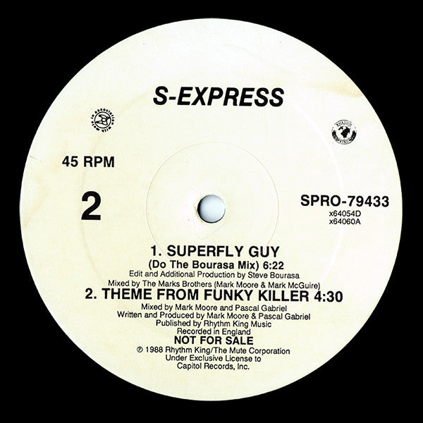 S-Express* : Superfly Guy (12", Promo)