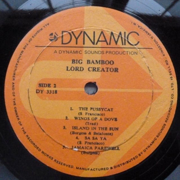 Lord Creator : Big Bamboo (LP, Album)