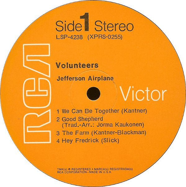 Jefferson Airplane - Volunteers (LP, Album, Ind) (VG)