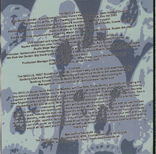 The Skulls (3) : Night Of The Living Skulls (CD, Album, Comp + DVD-V)