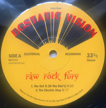 Ecstatic Vision : Raw Rock Fury (LP, Album)