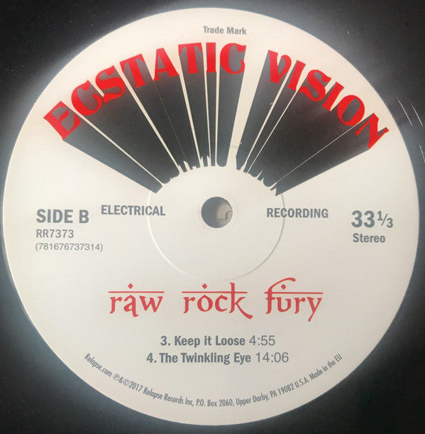 Ecstatic Vision : Raw Rock Fury (LP, Album)