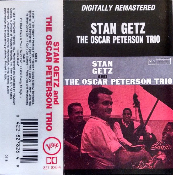 Stan Getz And The Oscar Peterson Trio : Stan Getz And The Oscar Peterson Trio (Cass, Album, RE)