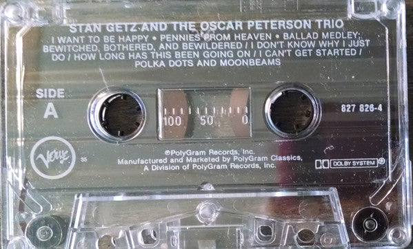 Stan Getz And The Oscar Peterson Trio : Stan Getz And The Oscar Peterson Trio (Cass, Album, RE)