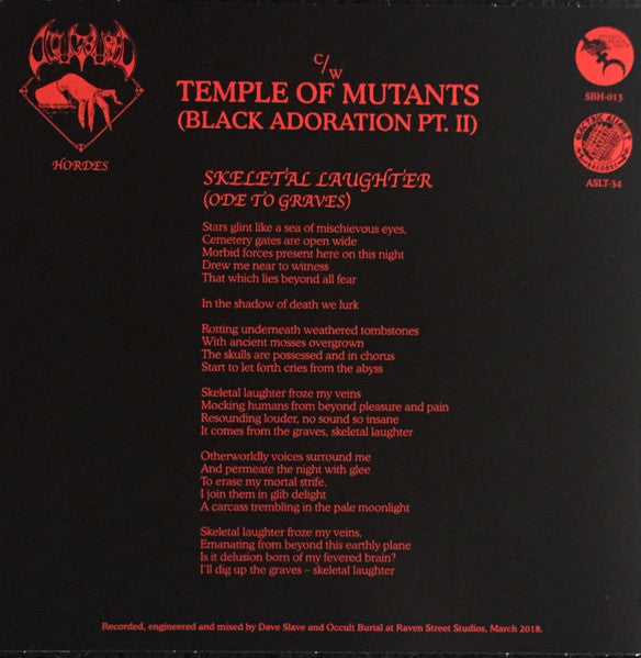 Occult Burial : Skeletal Laughter (7", Single, Ltd)