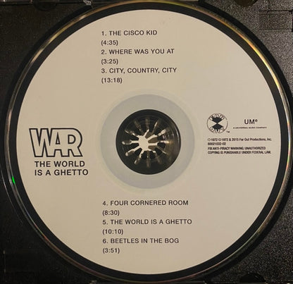 War : The World Is A Ghetto (CD, Album, RE)