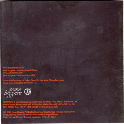 Marc And The Mambas : Untitled (CD, Album, Enh, RE)