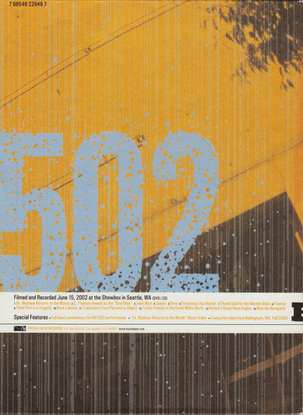 Botch : 061502 (DVD-V, NTSC + CD, Album)
