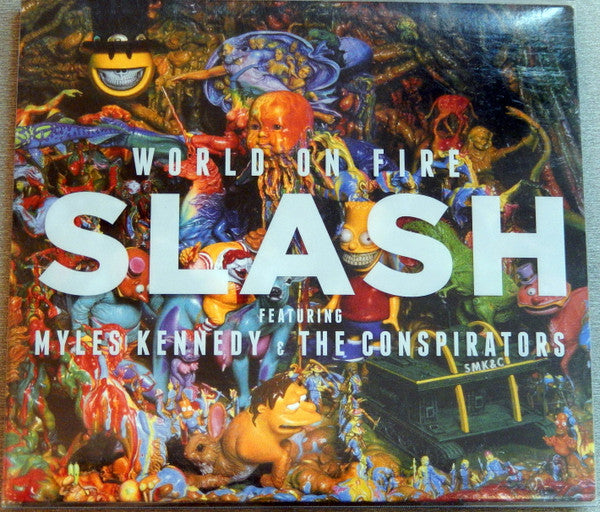 Slash (3) Featuring Myles Kennedy And The Conspirators : World On Fire (CD, Album, Dig)