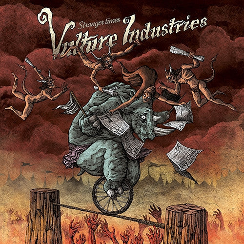 Vulture Industries : Stranger Times (LP, Album, Ltd, Yel)