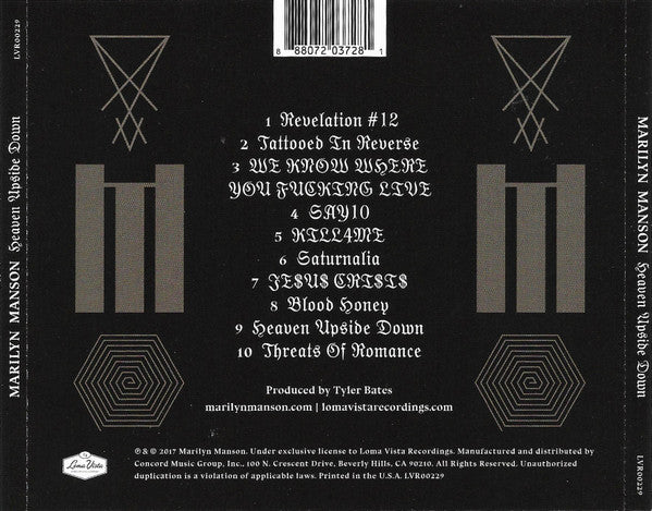 Marilyn Manson : Heaven Upside Down (CD, Album)