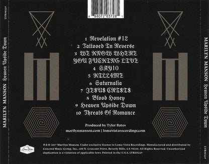 Marilyn Manson : Heaven Upside Down (CD, Album)