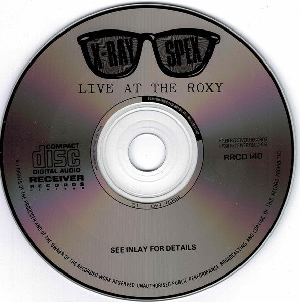 X-Ray Spex : Live At The Roxy Club (CD, Album)