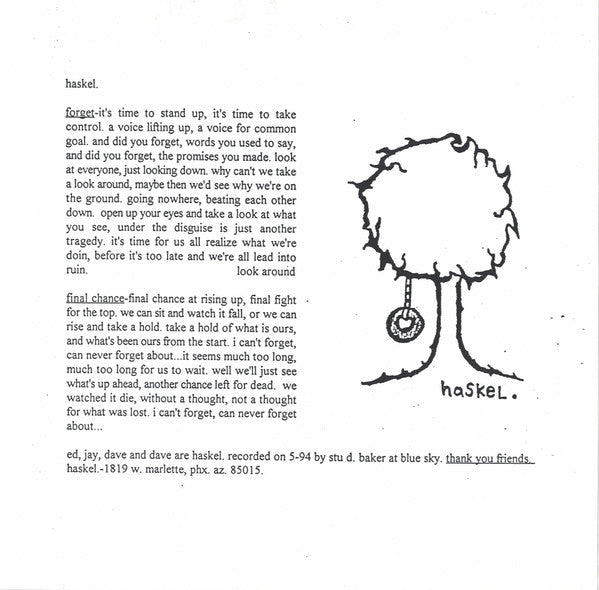 Haskel, Temper Tantrum (2) : Haskel / Temper Tantrum (7")