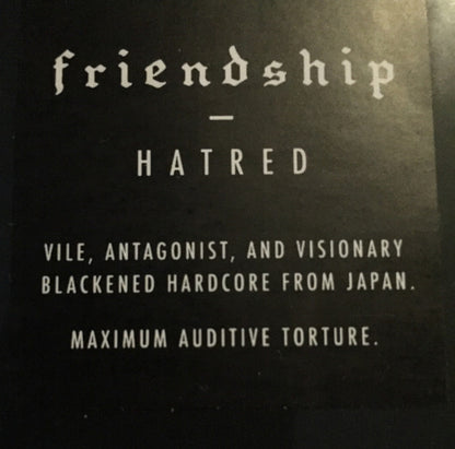 Friendship (8) : Hatred (LP, Album)