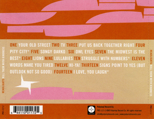 Headlights : Kill Them With Kindness (CD, Album)