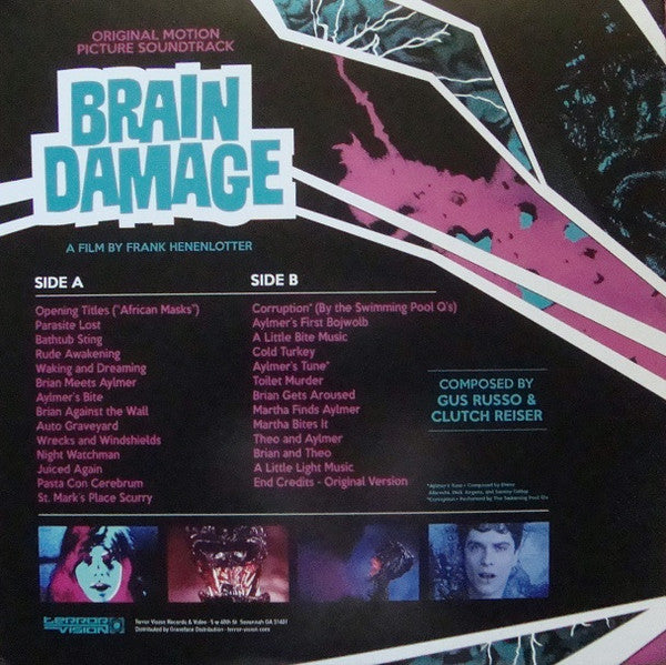 Gus Russo & Clutch Reiser : Brain Damage (Original Motion Picture Soundtrack) (LP, Album, Pur)