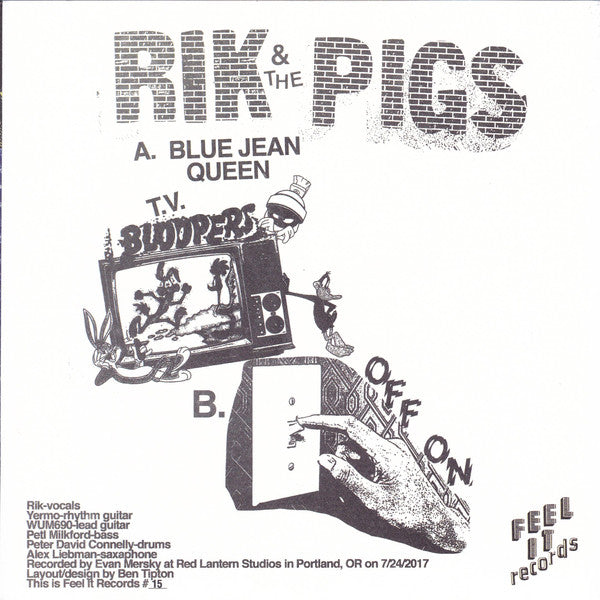 Rik & The Pigs* : Blue Jean Queen (7")