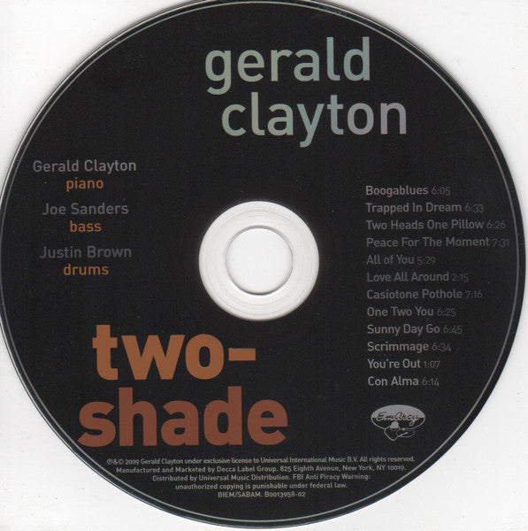Gerald Clayton : Two-shade (CD, Album)