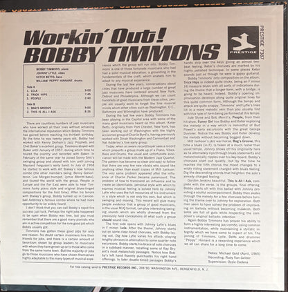 Bobby Timmons With Johnny Lytle : Workin´ Out! (LP, Album)