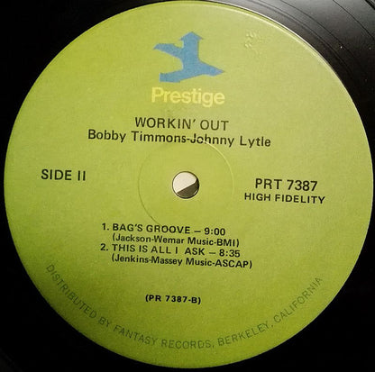 Bobby Timmons With Johnny Lytle : Workin´ Out! (LP, Album)