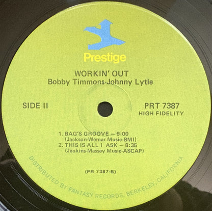 Bobby Timmons With Johnny Lytle : Workin´ Out! (LP, Album)