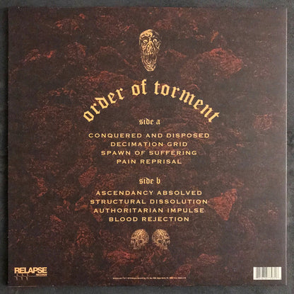 Genocide Pact : Order Of Torment (LP, Album, Ltd, Ora)