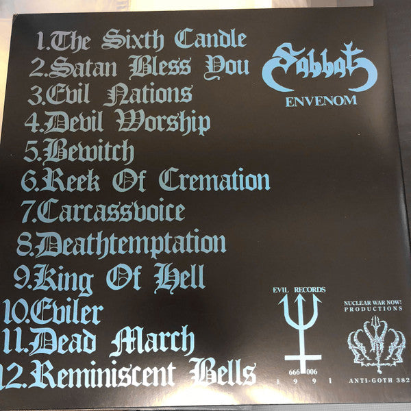 Sabbat : Envenom (LP + LP, S/Sided, Etch + Album, Ltd, RE)