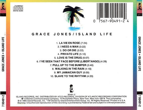Grace Jones : Island Life (CD, Comp, RE)