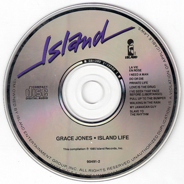 Grace Jones : Island Life (CD, Comp, RE)