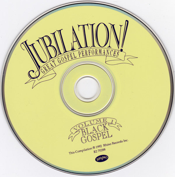 Various : Jubilation! Great Gospel Performances • Volume One: Black Gospel (CD, Comp, RM + Box)