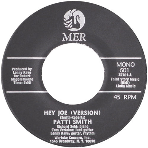 Patti Smith : Hey Joe (Version) / Piss Factory (7", Single, Mono)