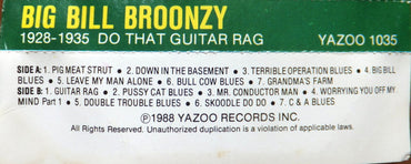 Big Bill Broonzy : 1928 - 1935 Do That Guitar Rag (Cass, Comp, RE)