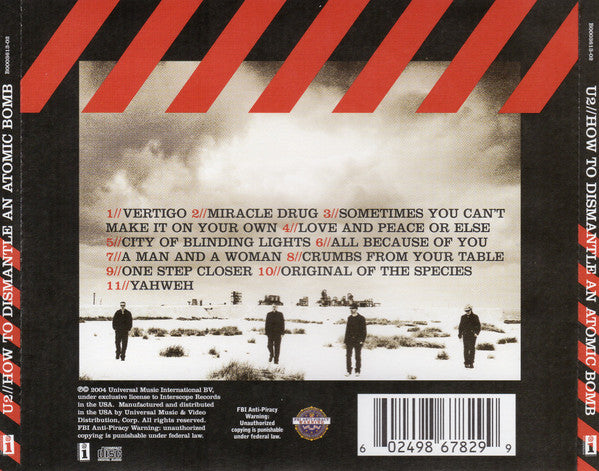 U2 : How To Dismantle An Atomic Bomb (CD, Album, UML)
