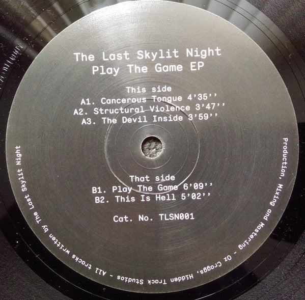 The Last Skylit Night : Play The Game (12", EP, Ltd)