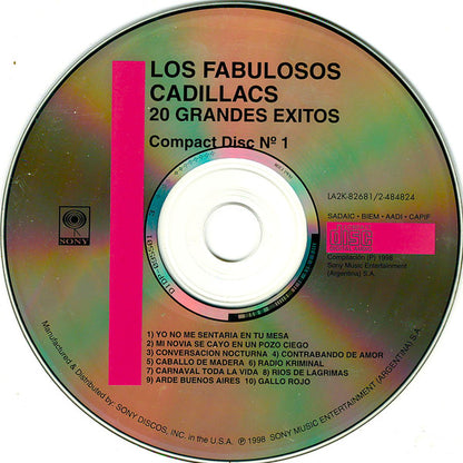 Los Fabulosos Cadillacs : 20 Grandes Exitos (2xCD, Comp, Club)