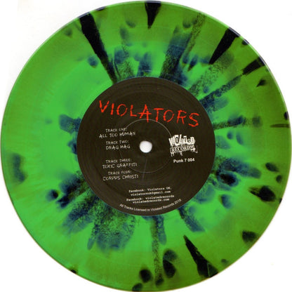 Violators (2) : Tied To The Tracks (7", EP, Gre)