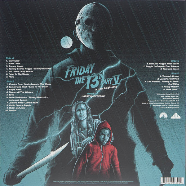 Harry Manfredini : Friday The 13th Part V: A New Beginning (2xLP, Album, Blu)