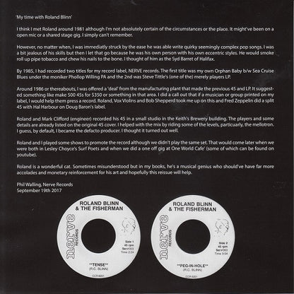 Roland Blinn & The Fishermen : Tense / Peg-In-Hole (7", Single, Ltd, RE)