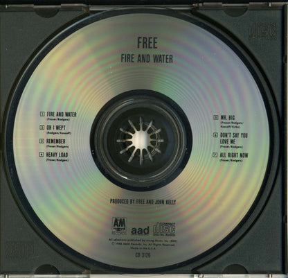 Free : Fire And Water (CD, Album, RE, Den)