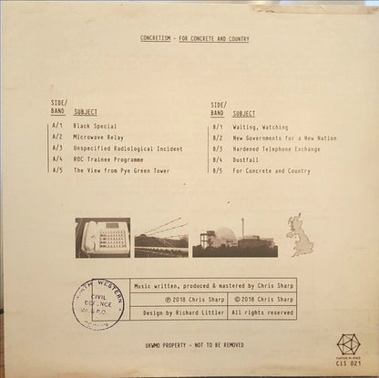 Concretism : For Concrete And Country (LP, Album, Ltd, Num, RP, Tur)