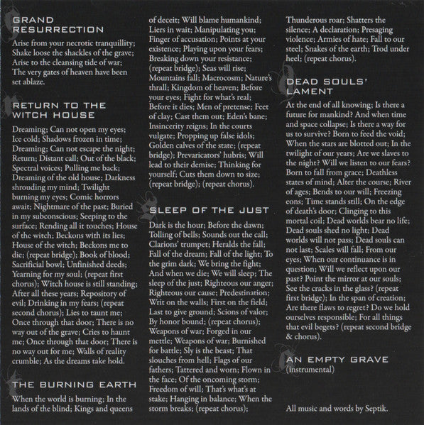 Septik (3) : Grand Resurrection (CD, Album)