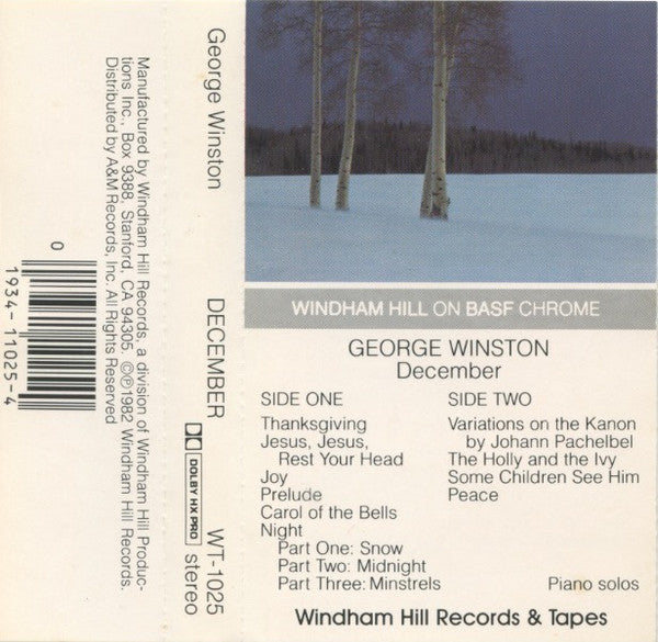 George Winston : December (Cass, Album)