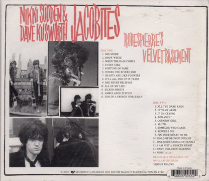 Nikki Sudden & Dave Kusworth, The Jacobites : Robespierre's Velvet Basement (2xCD, Album, RE, RM)