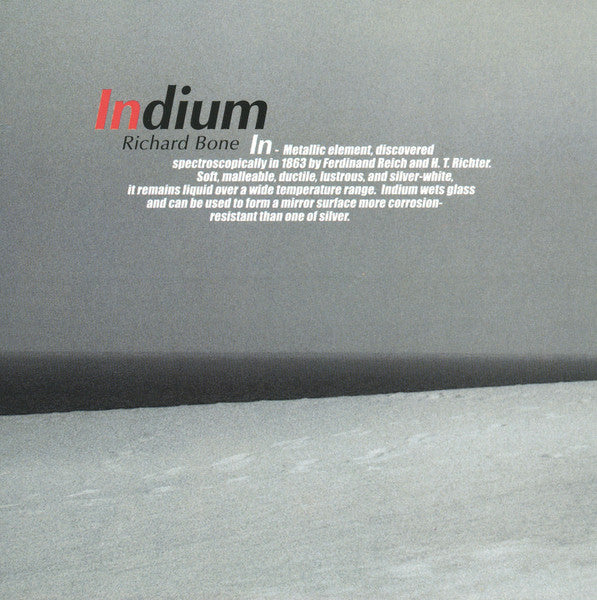 Richard Bone : Indium (CD, Album)