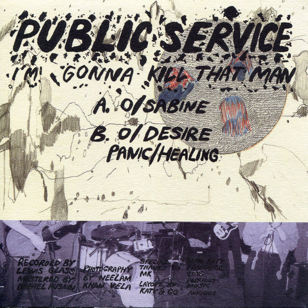 Public Service (5) : I'm Gonna Kill That Man (7", EP, Ltd)