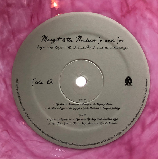 Margot & The Nuclear So And So's : Vulgar In The Chapel -  The Animal!/Not Animal Demo Recordings  (LP, Album, Ltd, Pin)